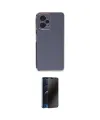 ieg™ Redmi Note 12 Pro 5G Kılıf Yankı Serisi - Siyah 3D Antistatik Hayalet Cam Ekran Koruyucu
