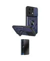 ieg™ Redmi Note 13 4G Kılıf Ahenk Klasik - Siyah 3D Antistatik Hayalet Cam Ekran Koruyucu