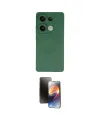 ieg™ Redmi Note 13 4G Kılıf Ahenk Serisi - Siyah 3D Antistatik Mat Seramik Nano Ekran Koruyucu