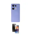 ieg™ Redmi Note 13 4G Kılıf Ahenk Serisi - Siyah 3D Antistatik Mat Seramik Nano Ekran Koruyucu