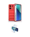 ieg™ Redmi Note 13 4G Kılıf Atlas Koleksiyonu - Siyah 3D Antistatik Cam Ekran Koruyucu