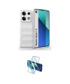 ieg™ Redmi Note 13 4G Kılıf Atlas Koleksiyonu - Siyah 3D Antistatik Cam Ekran Koruyucu