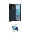 ieg™ Redmi Note 13 4G Kılıf Kıvılcım Işık Serisi - Siyah 3D Antistatik Cam Ekran Koruyucu