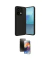 ieg™ Redmi Note 13 4G Kılıf Kıvılcım Işık Serisi - Siyah 3D Antistatik Mat Seramik Nano Ekran Koruyucu