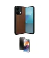 ieg™ Redmi Note 13 4G Kılıf Kıvılcım Işık Serisi - Siyah 3D Antistatik Mat Seramik Nano Ekran Koruyucu