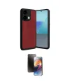 ieg™ Redmi Note 13 4G Kılıf Kıvılcım Işık Serisi - Siyah 3D Antistatik Mat Seramik Nano Ekran Koruyucu