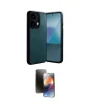 ieg™ Redmi Note 13 4G Kılıf Kıvılcım Işık Serisi - Siyah 3D Antistatik Mat Seramik Nano Ekran Koruyucu
