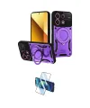 ieg™ Redmi Note 13 4G Kılıf Kıvılcım Modern Serisi - Siyah 3D Antistatik Seramik Nano Ekran Koruyucu