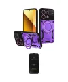 ieg™ Redmi Note 13 4G Kılıf Kıvılcım Modern Serisi - Siyah 6D Antistatik Mat Seramik Hayalet Nano Ekran Koruyucu