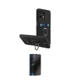 ieg™ Redmi Note 13 4G Kılıf Vadi Form Prime - Siyah 3D Antistatik Hayalet Cam Ekran Koruyucu