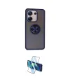 ieg™ Redmi Note 13 4G Kılıf Yörünge Çizgi - Siyah 3D Antistatik Cam Ekran Koruyucu