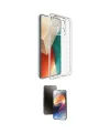 ieg™ Redmi Note 13 4G Kılıf Zirve Doku - Siyah 3D Antistatik Mat Seramik Nano Ekran Koruyucu