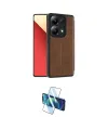 ieg™ Redmi Note 13 4G Kılıf Zirve Yansıma Serisi - Siyah 3D Antistatik Cam Ekran Koruyucu