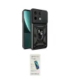 ieg™ Redmi Note 13 Pro 4G Kılıf Ahenk Klasik - Şeffaf Pasifik Cam Ekran Koruyucu