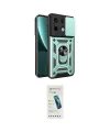 ieg™ Redmi Note 13 Pro 4G Kılıf Ahenk Klasik - Şeffaf Pasifik Cam Ekran Koruyucu