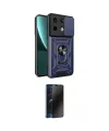 ieg™ Redmi Note 13 Pro 4G Kılıf Ahenk Klasik - Siyah 3D Antistatik Hayalet Cam Ekran Koruyucu