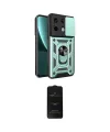 ieg™ Redmi Note 13 Pro 4G Kılıf Ahenk Klasik - Siyah 6D Antistatik Mat Seramik Hayalet Nano Ekran Koruyucu