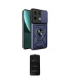 ieg™ Redmi Note 13 Pro 4G Kılıf Ahenk Klasik - Siyah 6D Antistatik Mat Seramik Hayalet Nano Ekran Koruyucu