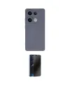 ieg™ Redmi Note 13 Pro 4G Kılıf Ahenk Serisi - Siyah 3D Antistatik Hayalet Cam Ekran Koruyucu