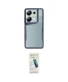 ieg™ Redmi Note 13 Pro 4G Kılıf Akış Çizgi Koleksiyonu - Şeffaf Pasifik Cam Ekran Koruyucu