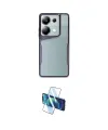 ieg™ Redmi Note 13 Pro 4G Kılıf Akış Çizgi Koleksiyonu - Siyah 3D Antistatik Cam Ekran Koruyucu