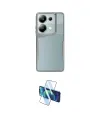 ieg™ Redmi Note 13 Pro 4G Kılıf Akış Çizgi Koleksiyonu - Siyah 3D Antistatik Cam Ekran Koruyucu