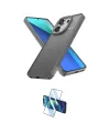 ieg™ Redmi Note 13 Pro 4G Kılıf Atlas Form - Siyah 3D Antistatik Cam Ekran Koruyucu