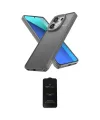 ieg™ Redmi Note 13 Pro 4G Kılıf Atlas Form - Siyah 6D Antistatik Mat Seramik Hayalet Nano Ekran Koruyucu