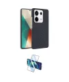 ieg™ Redmi Note 13 Pro 4G Kılıf Doruk Serisi - Siyah 3D Antistatik Cam Ekran Koruyucu