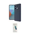 ieg™ Redmi Note 13 Pro 4G Kılıf Eksen Form Prime - Şeffaf Pasifik Cam Ekran Koruyucu