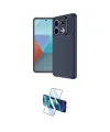 ieg™ Redmi Note 13 Pro 4G Kılıf Eksen Form Prime - Siyah 3D Antistatik Cam Ekran Koruyucu