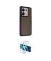 ieg™ Redmi Note 13 Pro 4G Kılıf Eksen Işık - Siyah 3D Antistatik Cam Ekran Koruyucu
