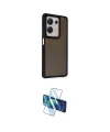 ieg™ Redmi Note 13 Pro 4G Kılıf Eksen Işık - Siyah 3D Antistatik Cam Ekran Koruyucu