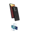 ieg™ Redmi Note 13 Pro 4G Kılıf İz Işık Koleksiyonu - Siyah 3D Antistatik Seramik Nano Ekran Koruyucu