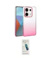 ieg™ Redmi Note 13 Pro 4G Kılıf Kıvılcım Minimal Özel Seri - Şeffaf Pasifik Cam Ekran Koruyucu
