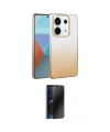 ieg™ Redmi Note 13 Pro 4G Kılıf Kıvılcım Minimal Özel Seri - Siyah 3D Antistatik Hayalet Cam Ekran Koruyucu