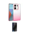 ieg™ Redmi Note 13 Pro 4G Kılıf Kıvılcım Minimal Özel Seri - Siyah 3D Antistatik Hayalet Cam Ekran Koruyucu