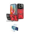 ieg™ Redmi Note 13 Pro 4G Kılıf Kıvılcım Modern Serisi - Siyah 3D Antistatik Seramik Nano Ekran Koruyucu