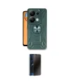 ieg™ Redmi Note 13 Pro 4G Kılıf Nova Yansıma Prime - Siyah 3D Antistatik Hayalet Cam Ekran Koruyucu