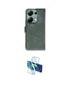 ieg™ Redmi Note 13 Pro 4G Kılıf Siluet Işık Serisi - Siyah 3D Antistatik Cam Ekran Koruyucu