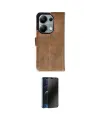 ieg™ Redmi Note 13 Pro 4G Kılıf Siluet Işık Serisi - Siyah 3D Antistatik Hayalet Cam Ekran Koruyucu
