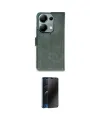 ieg™ Redmi Note 13 Pro 4G Kılıf Siluet Işık Serisi - Siyah 3D Antistatik Hayalet Cam Ekran Koruyucu