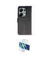 ieg™ Redmi Note 13 Pro 4G Kılıf Siluet Işık Serisi - Siyah 3D Antistatik Seramik Nano Ekran Koruyucu