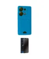 ieg™ Redmi Note 13 Pro 4G Kılıf Vadi Çizgi Prime - Siyah 3D Antistatik Hayalet Cam Ekran Koruyucu