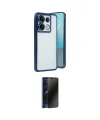 ieg™ Redmi Note 13 Pro 4G Kılıf Vadi Minimal - Siyah 3D Antistatik Hayalet Cam Ekran Koruyucu