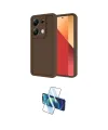 ieg™ Redmi Note 13 Pro 4G Kılıf Yankı Yansıma Özel Seri - Siyah 3D Antistatik Cam Ekran Koruyucu