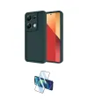 ieg™ Redmi Note 13 Pro 4G Kılıf Yankı Yansıma Özel Seri - Siyah 3D Antistatik Cam Ekran Koruyucu