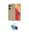 ieg™ Redmi Note 13 Pro 4G Kılıf Yankı Yansıma Özel Seri - Siyah 3D Antistatik Cam Ekran Koruyucu