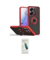 ieg™ Redmi Note 13 Pro 4G Kılıf Yörünge Çizgi - Şeffaf Pasifik Cam Ekran Koruyucu