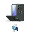 ieg™ Redmi Note 13 Pro 4G Kılıf Yörünge Çizgi - Siyah 3D Antistatik Cam Ekran Koruyucu